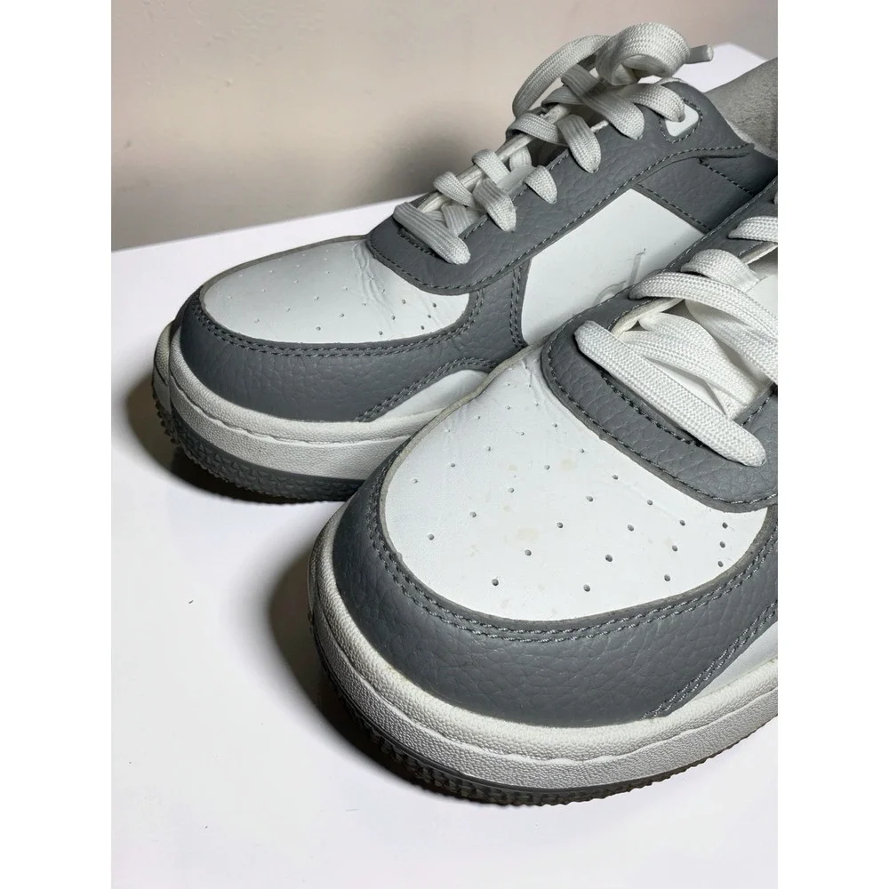 ALO Recovery Mode Sneakers Gray White Leather Unisex Women's 7.5 Mens Sz 6 EUC